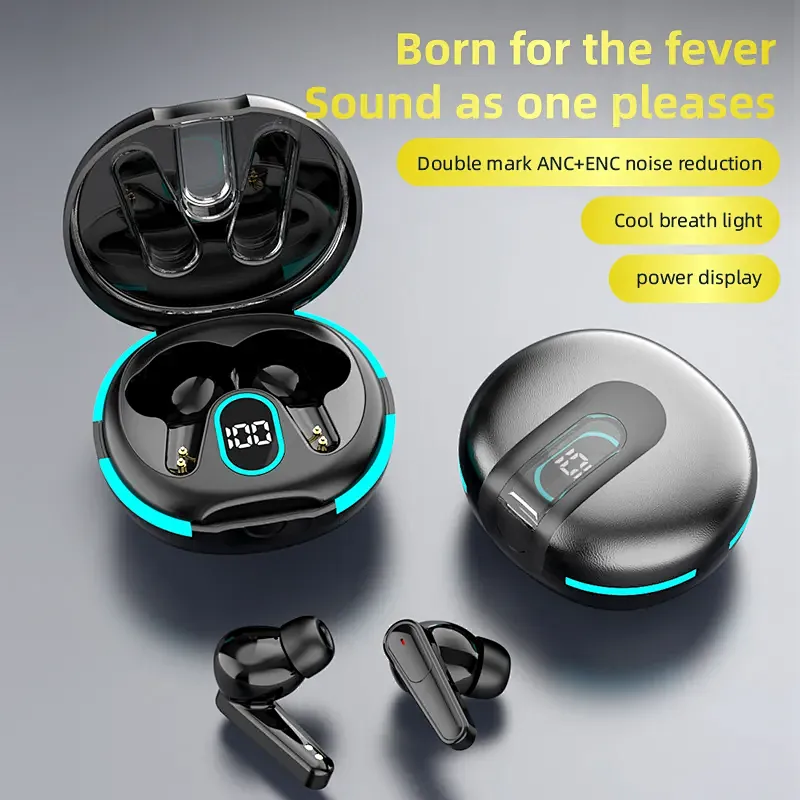 Dual Mic ANC+ENC Wireless Earbuds